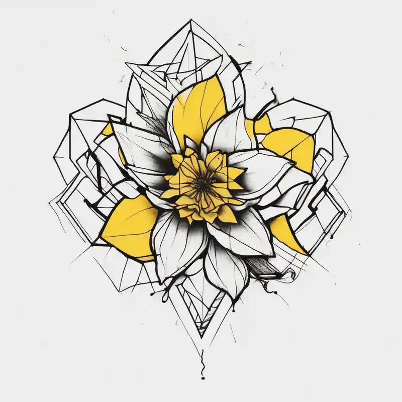 A minimalist flower tattoo that represents a shattered and betrayed gemini woman who fought hard throughout this year. With